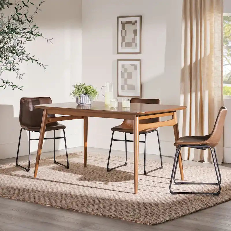 Table à manger en bois Mid-Century Modern 59