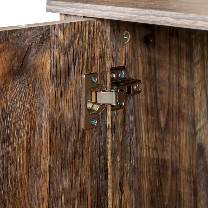 Meuble TV moderne avec portes et étagères