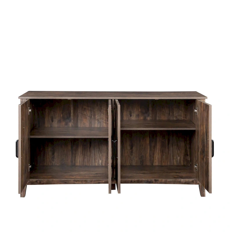 Meuble TV moderne avec portes et étagères