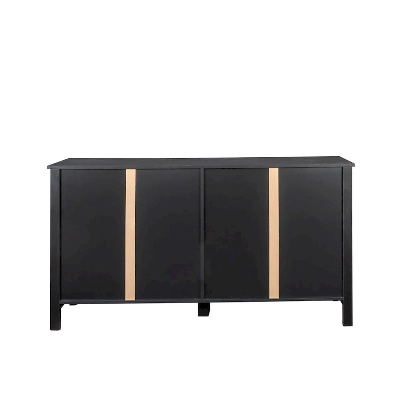 Meuble TV moderne avec portes et étagères