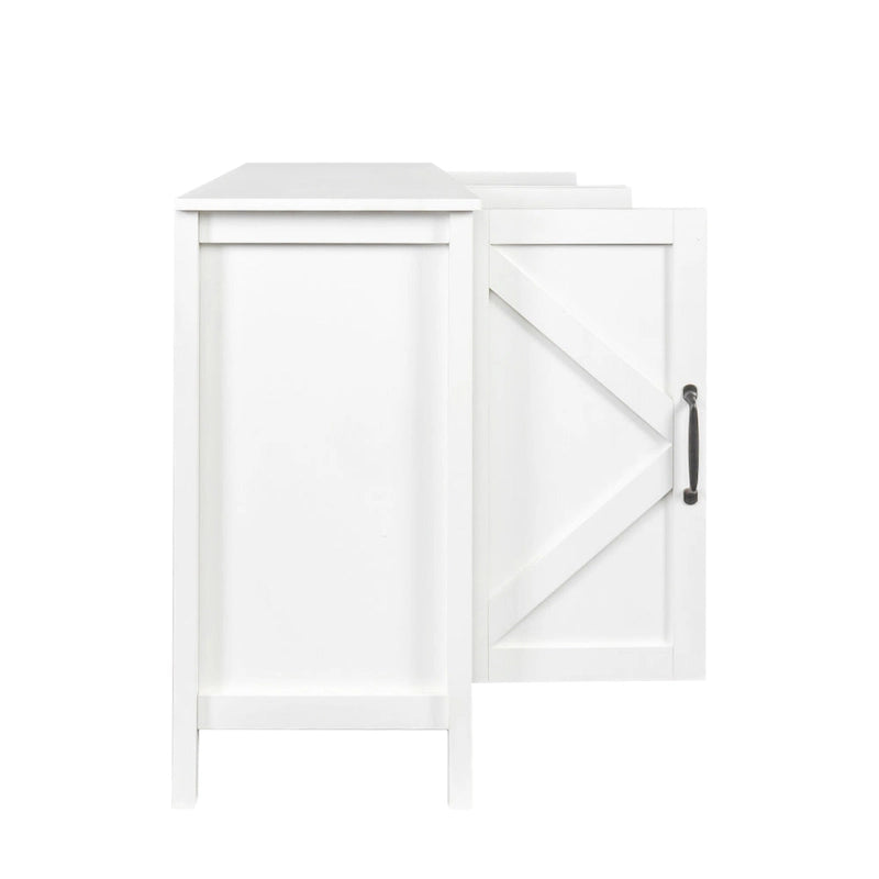 Meuble TV moderne avec portes et étagères