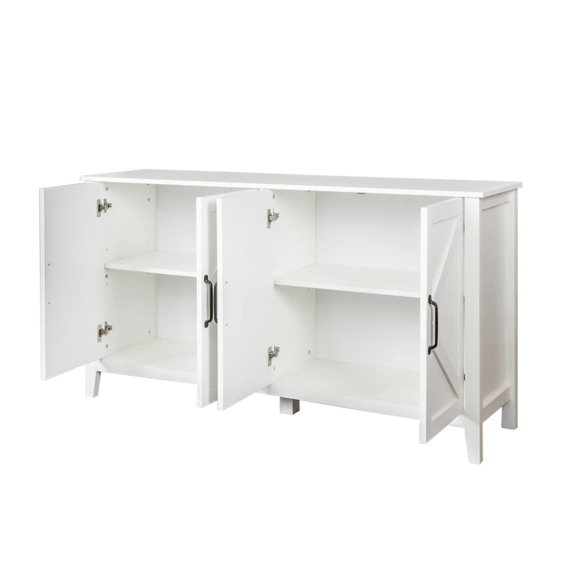 Meuble TV moderne avec portes et étagères