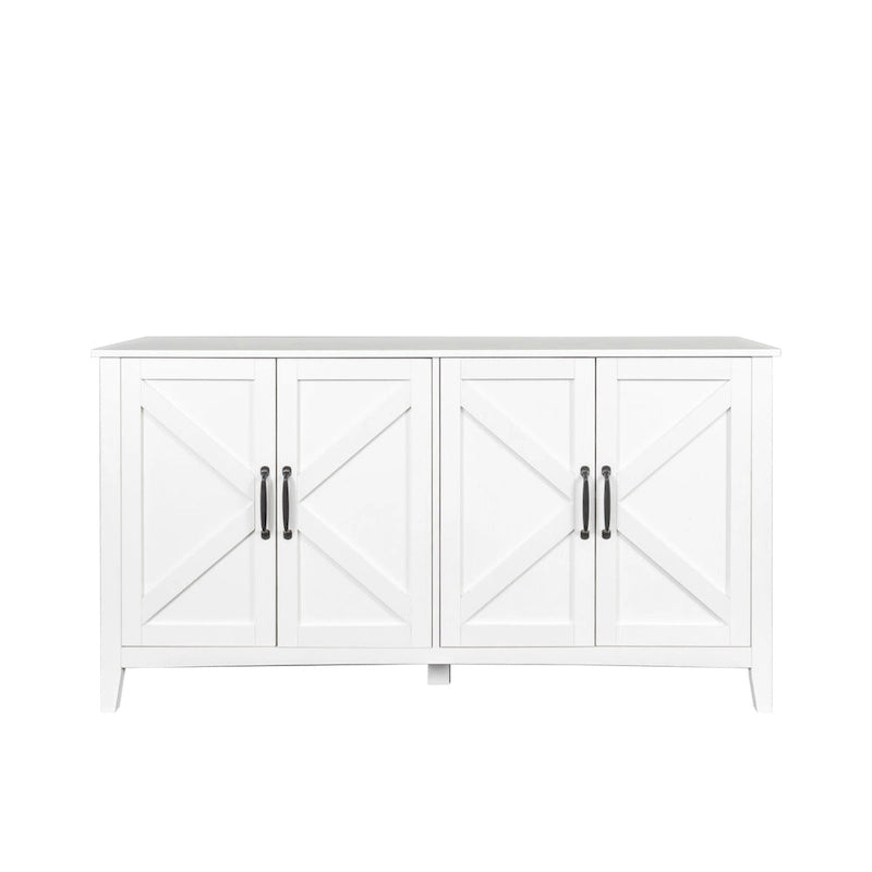 Meuble TV moderne avec portes et étagères