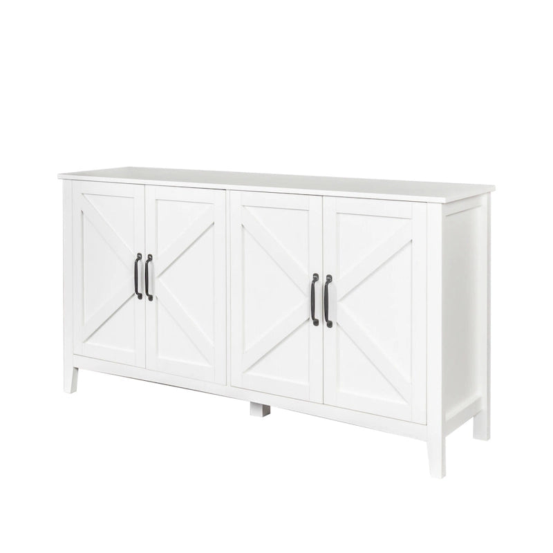 Meuble TV moderne avec portes et étagères