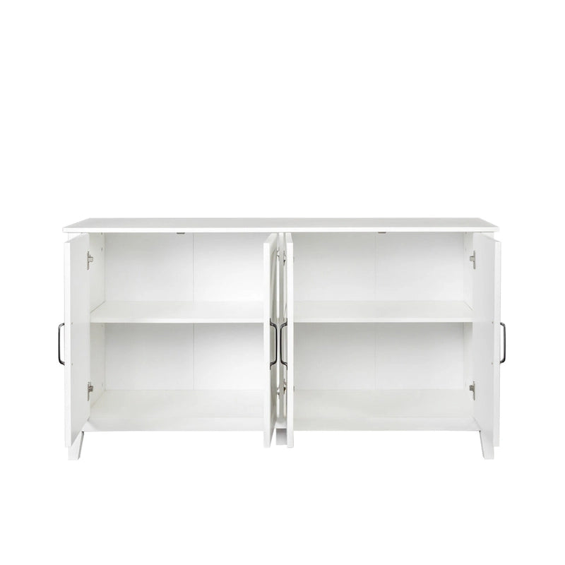 Meuble TV moderne avec portes et étagères
