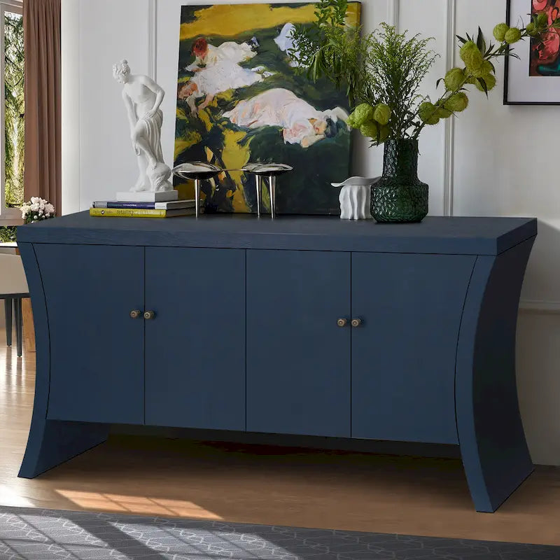 Buffet de salle à manger avec rangement, grand buffet moderne de 150 cm, meuble de rangement en bois