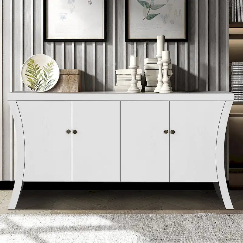 Buffet de salle à manger avec rangement, grand buffet moderne de 150 cm, meuble de rangement en bois