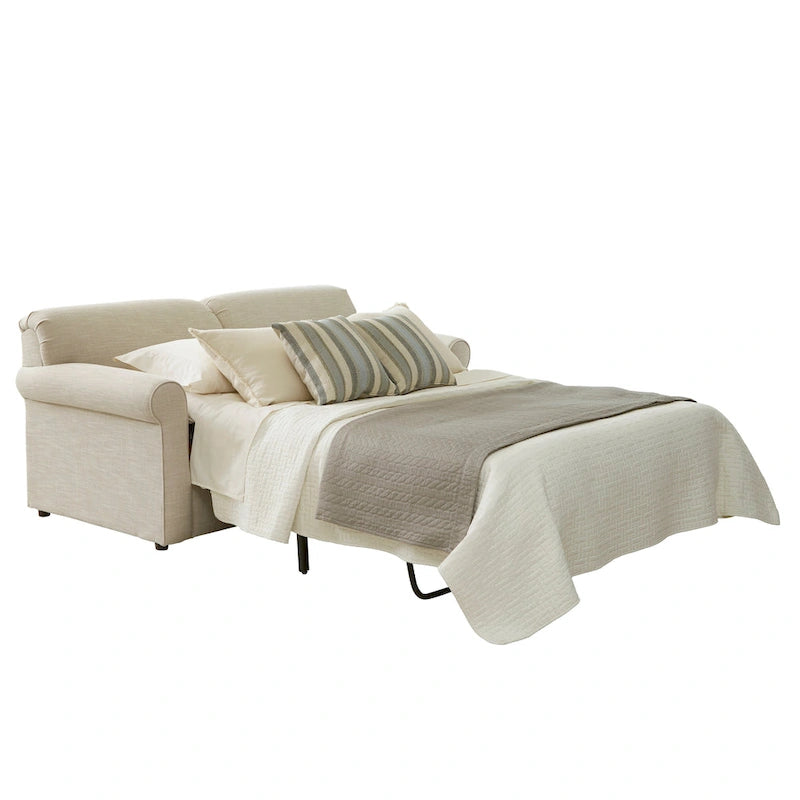 Canapé-lit Ivoire avec matelas en mousse à mémoire de forme gel