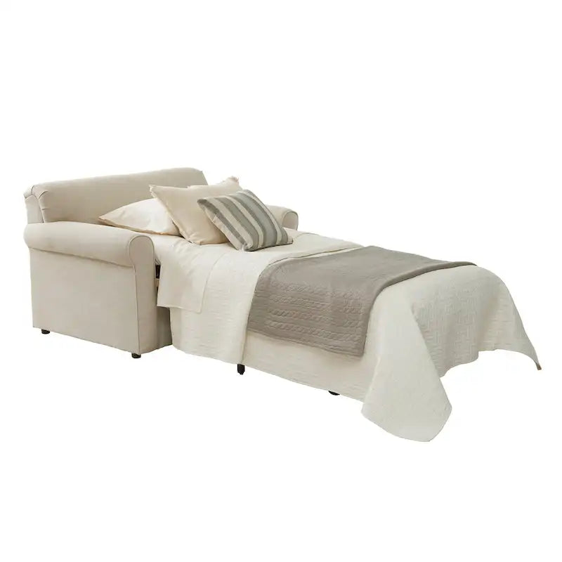 Canapé-lit Ivoire avec matelas en mousse à mémoire de forme gel