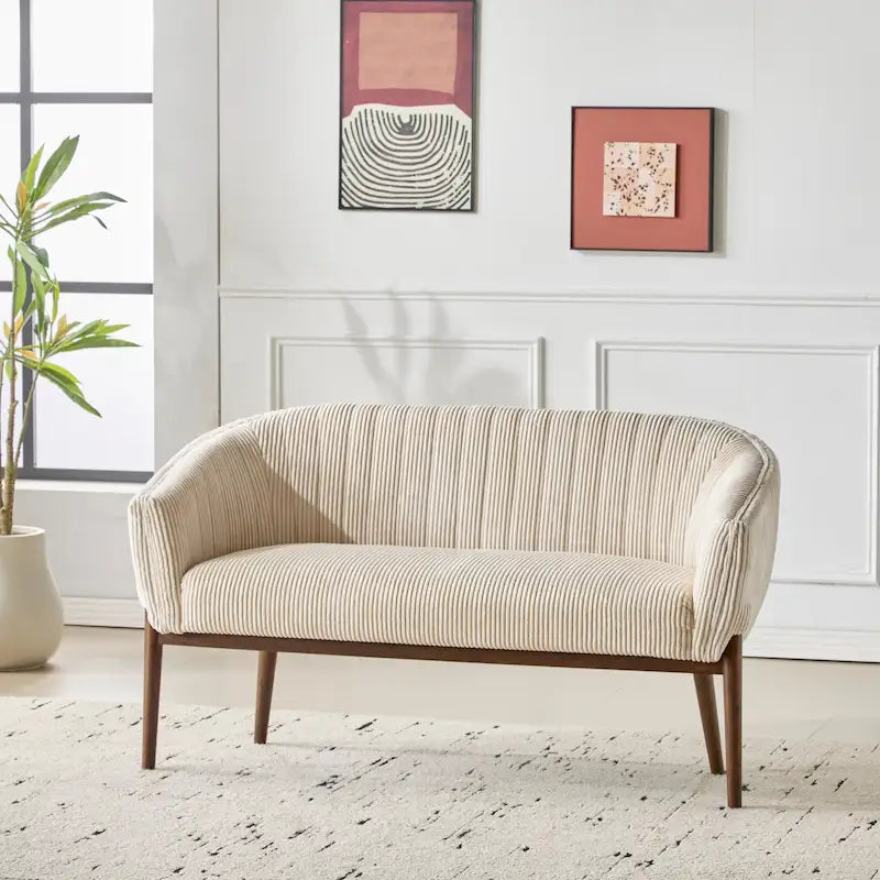 Causeuse glamour moderne du milieu du siècle