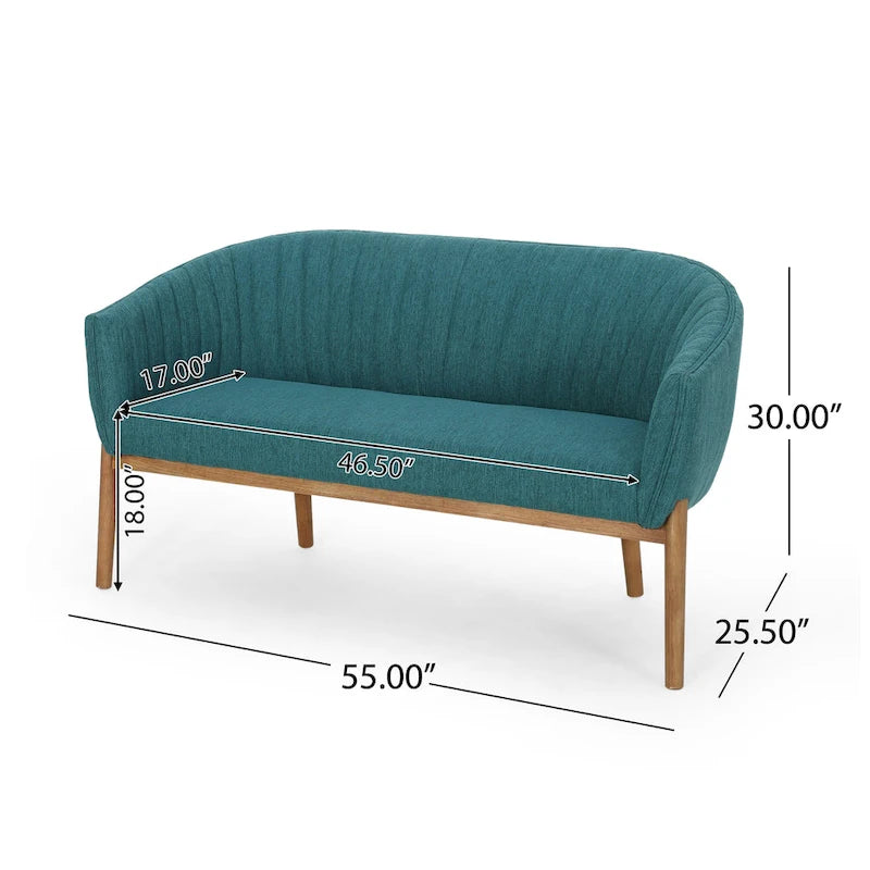 Causeuse glamour moderne du milieu du siècle