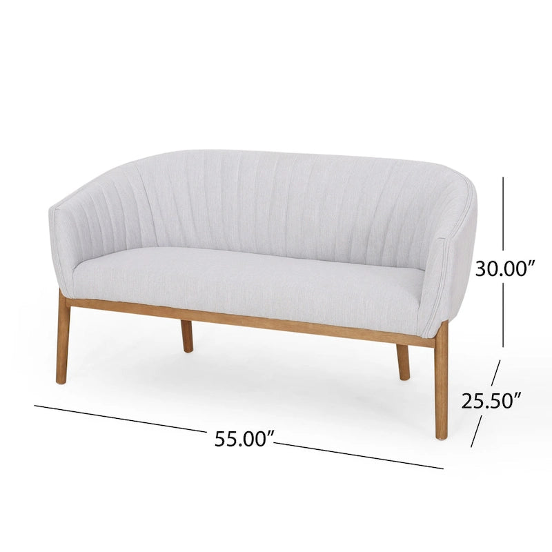 Causeuse glamour moderne du milieu du siècle