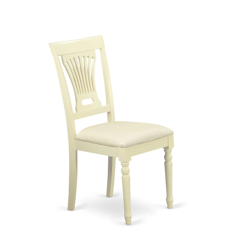 Chaises de salle à manger - Chaises en bois massif, lot de 2, Buttermilk et Cherry (option d'assise)