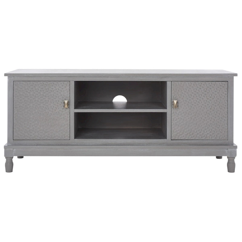 Meuble TV 2 portes, 1 étagère - 47 L x 16 P x 20 H - 47Lx16Px20H