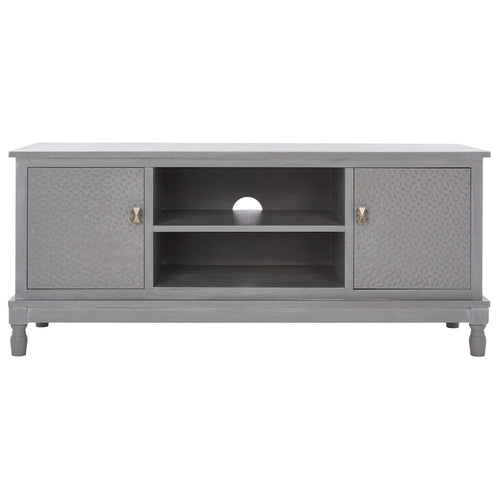 Meuble TV 2 portes, 1 étagère - 47 L x 16 P x 20 H - 47Lx16Px20H