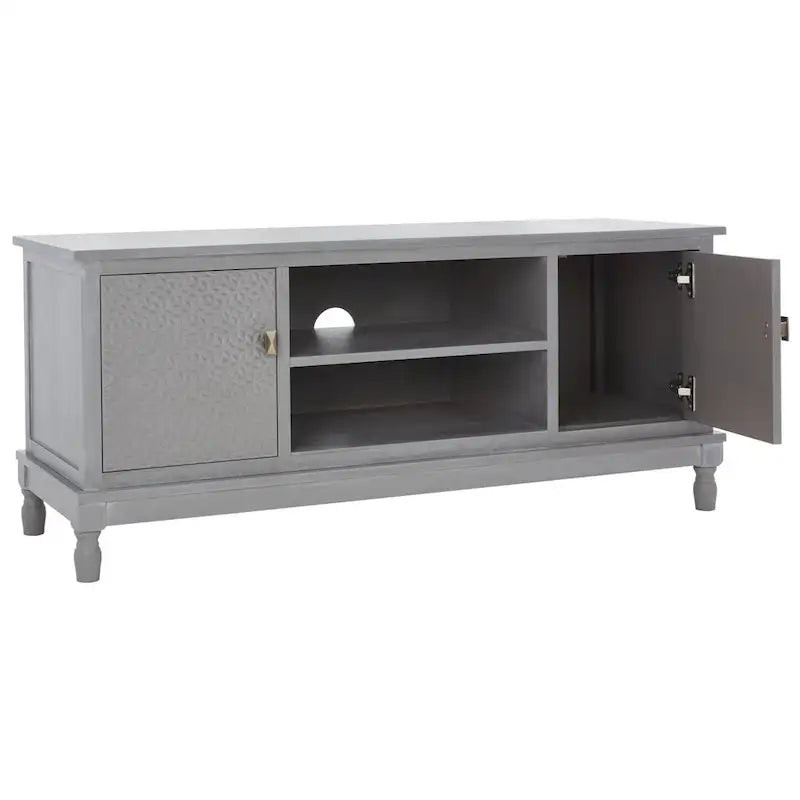 Meuble TV 2 portes, 1 étagère - 47 L x 16 P x 20 H - 47Lx16Px20H