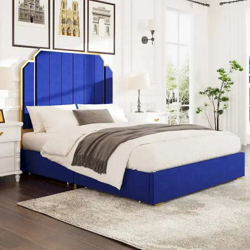 Cadre de lit Queen Size et tête de lit de 150 cm