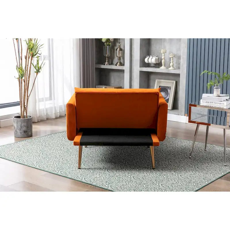 Chaise longue/fauteuil d'appoint, bords incurvés, rembourrée de mousse épaisse et recouverte d'un tissu de haute qualité