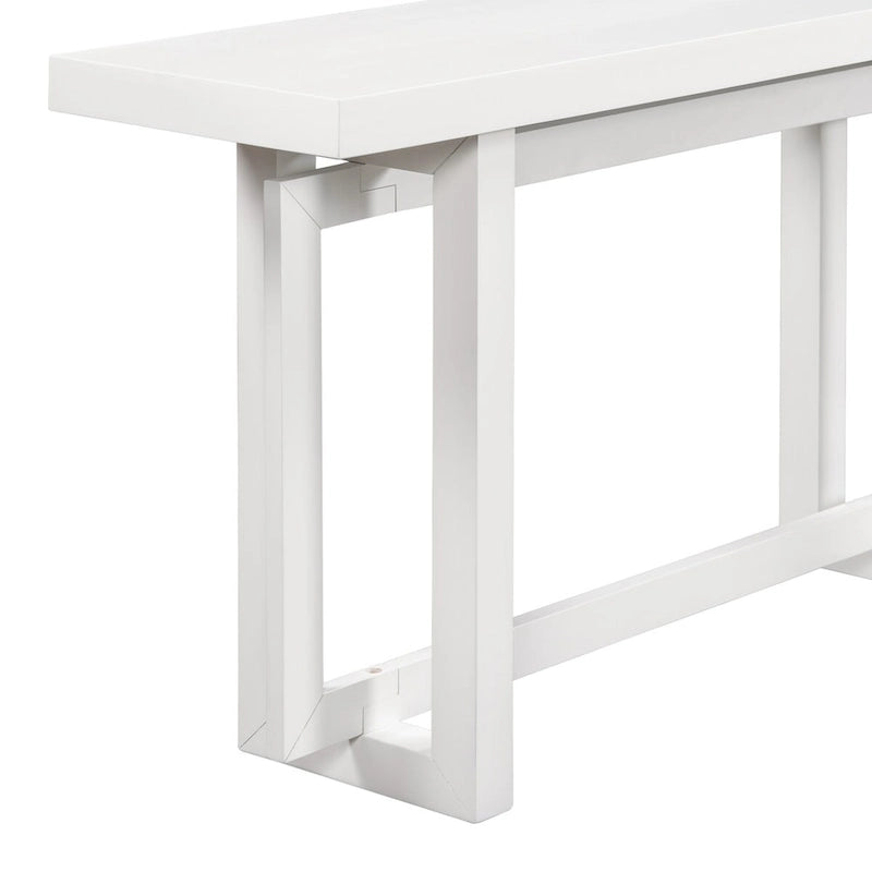 Console en bois avec plateau en béton d'inspiration industrielle, table d'entrée extra longue pour entrée, couloir, salon