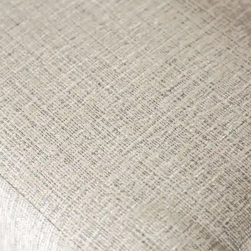 Canapé traditionnel gris clair en chenille avec accoudoirs arrondis