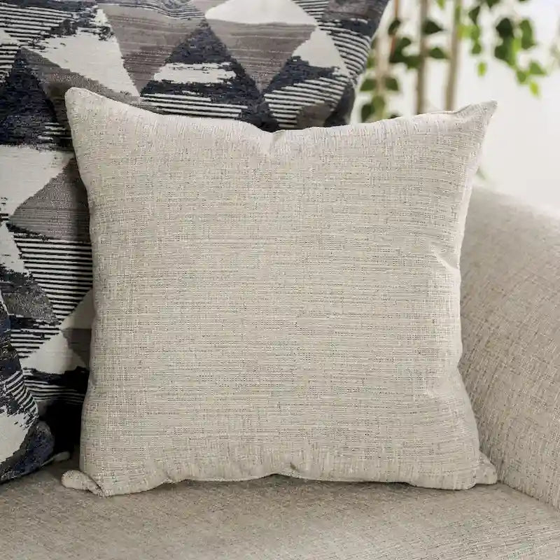 Canapé traditionnel gris clair en chenille avec accoudoirs arrondis